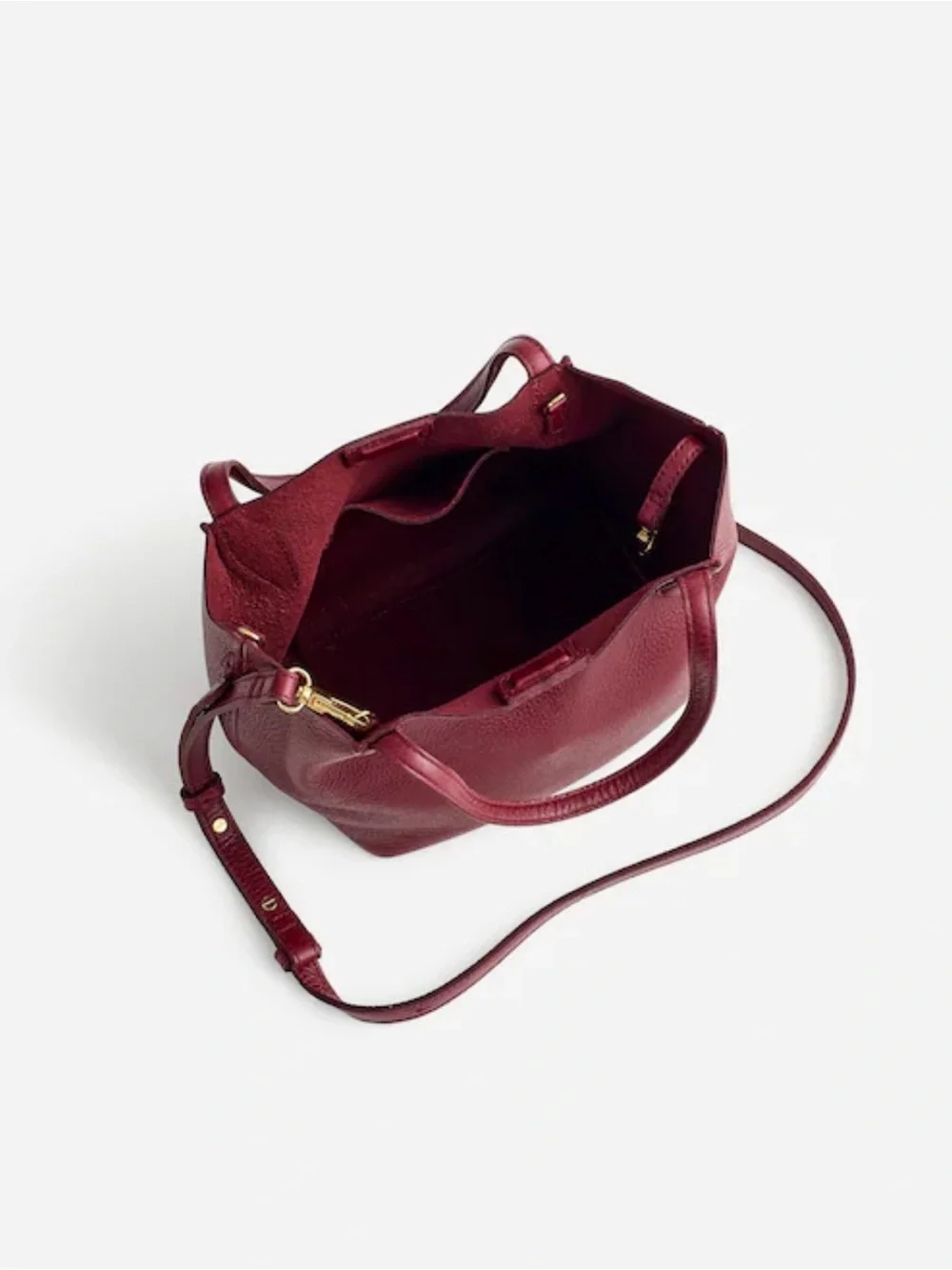 Madewell mini shopper burgundy